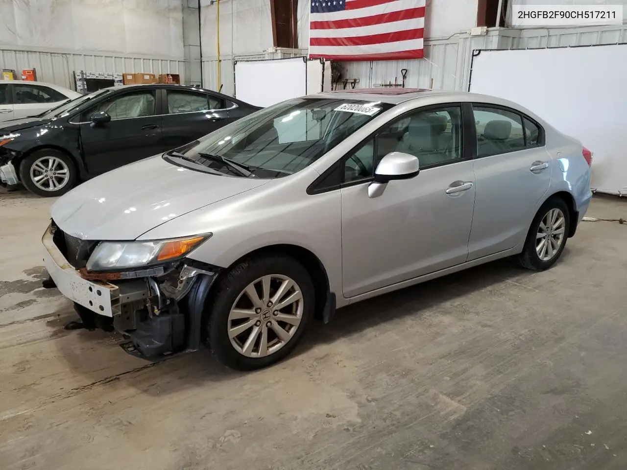 2012 Honda Civic Exl VIN: 2HGFB2F90CH517211 Lot: 62020065
