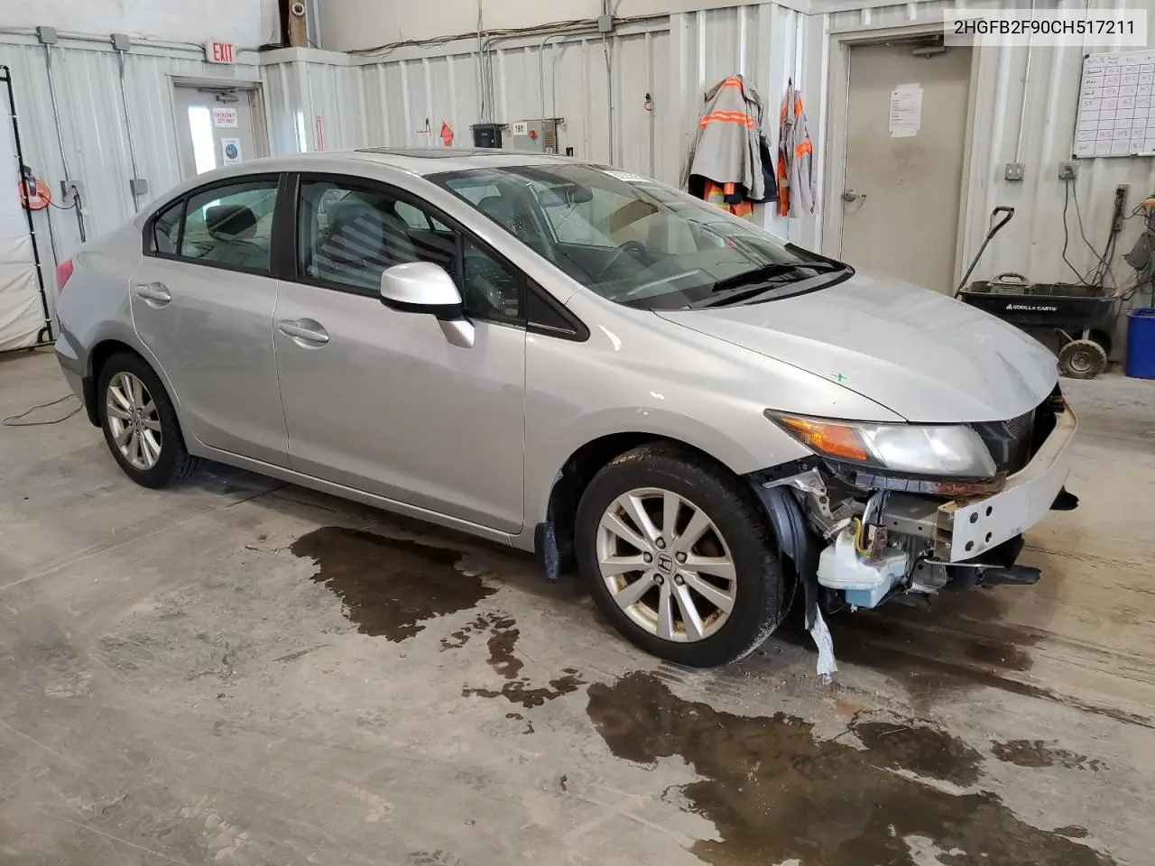 2012 Honda Civic Exl VIN: 2HGFB2F90CH517211 Lot: 62020065