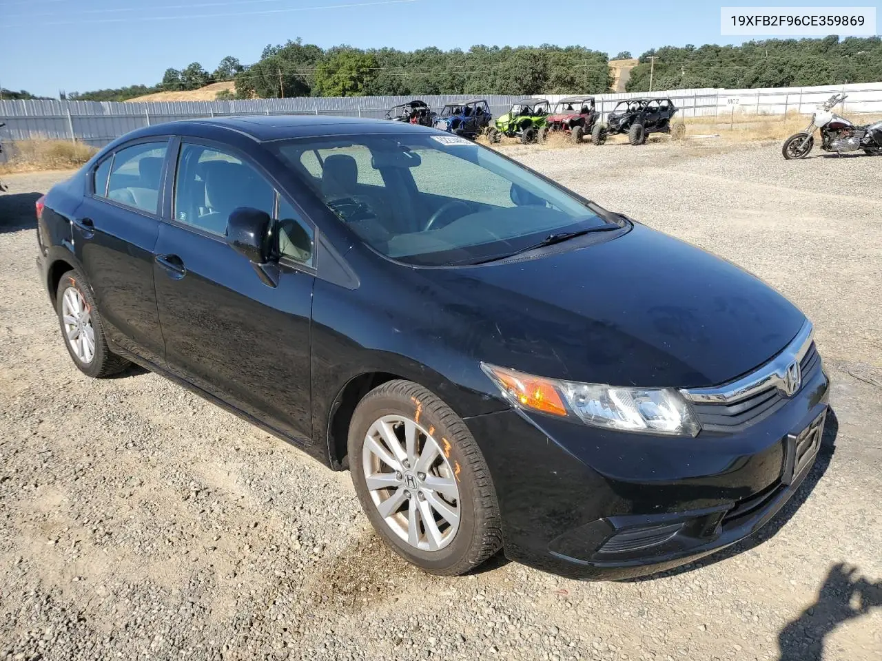 2012 Honda Civic Exl VIN: 19XFB2F96CE359869 Lot: 62214455