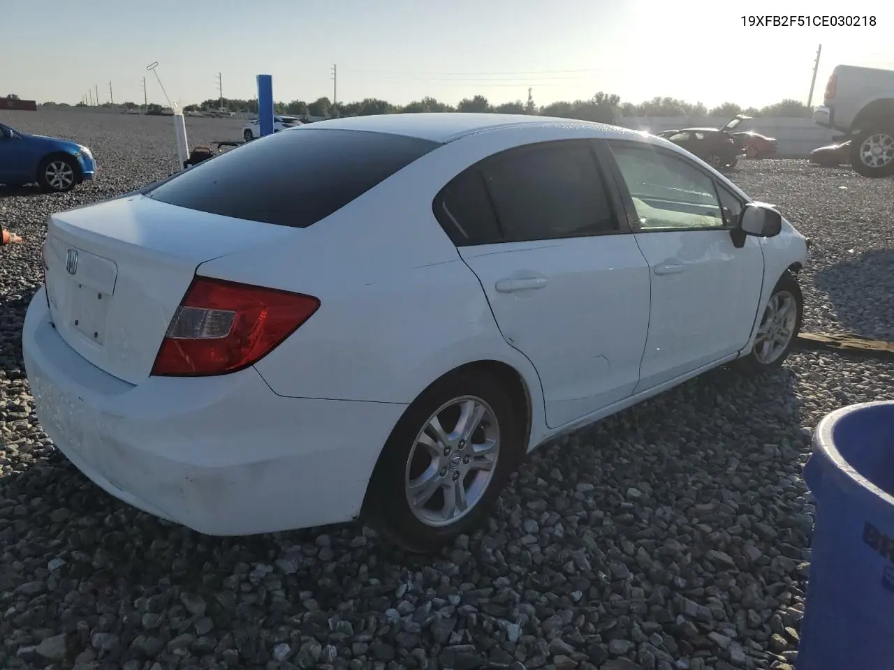 2012 Honda Civic Lx VIN: 19XFB2F51CE030218 Lot: 62265435