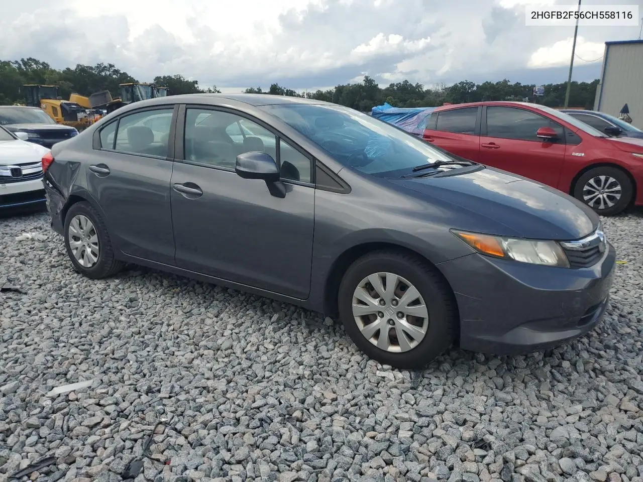 2012 Honda Civic Lx VIN: 2HGFB2F56CH558116 Lot: 62481785