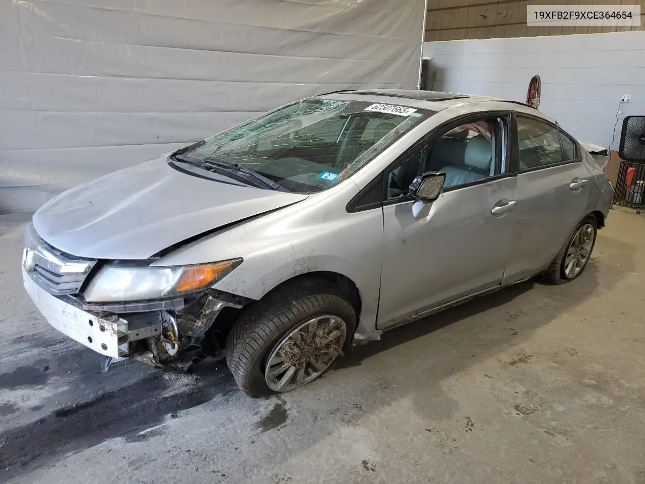 2012 Honda Civic Exl VIN: 19XFB2F9XCE364654 Lot: 62507665