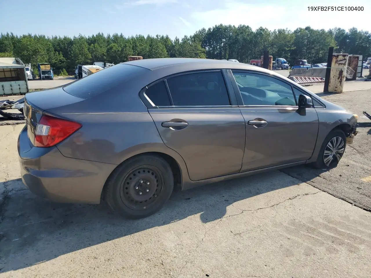 2012 Honda Civic Lx VIN: 19XFB2F51CE100400 Lot: 62527935