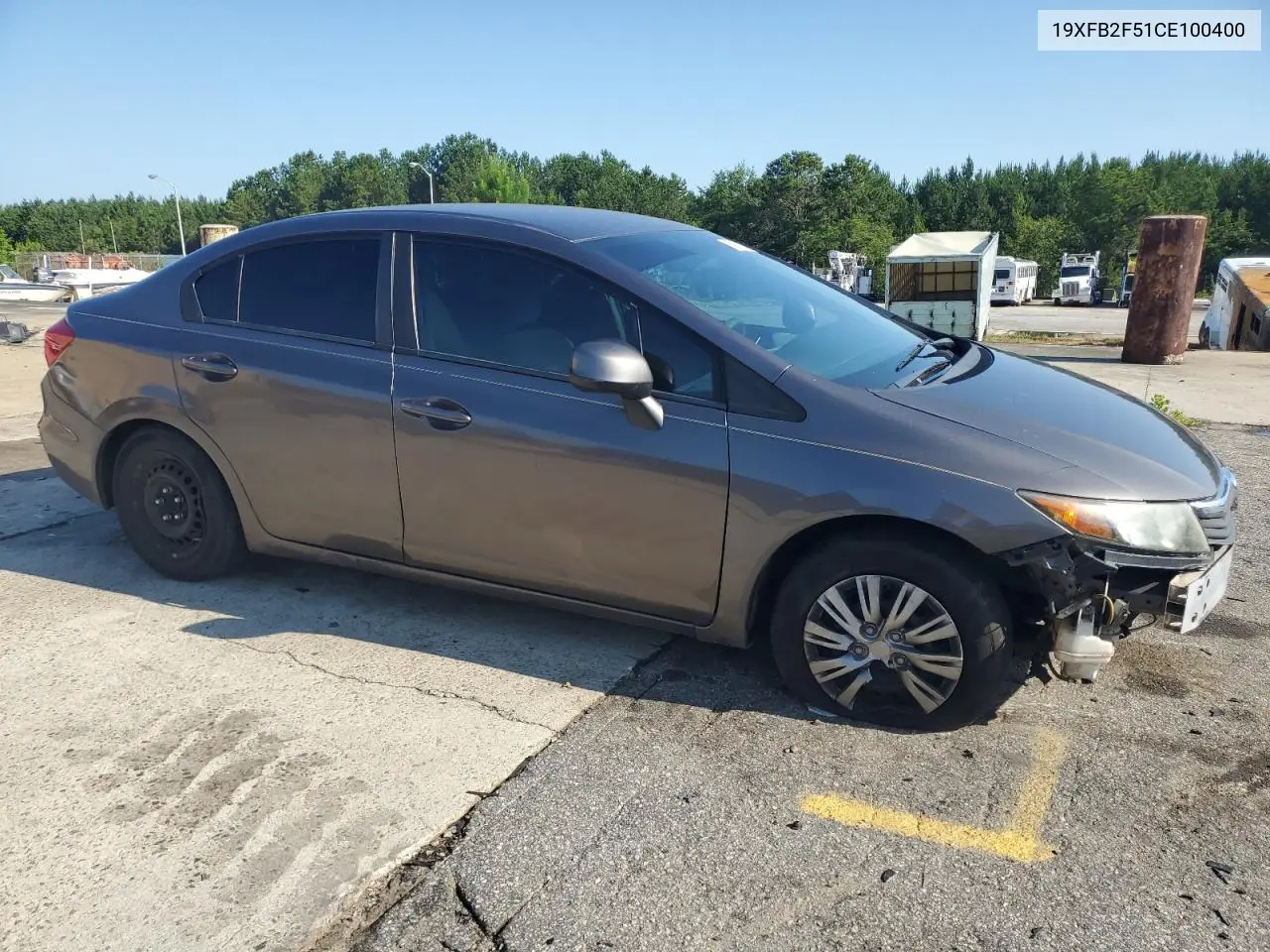2012 Honda Civic Lx VIN: 19XFB2F51CE100400 Lot: 62527935