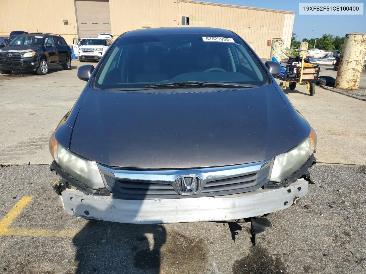 2012 Honda Civic Lx VIN: 19XFB2F51CE100400 Lot: 62527935