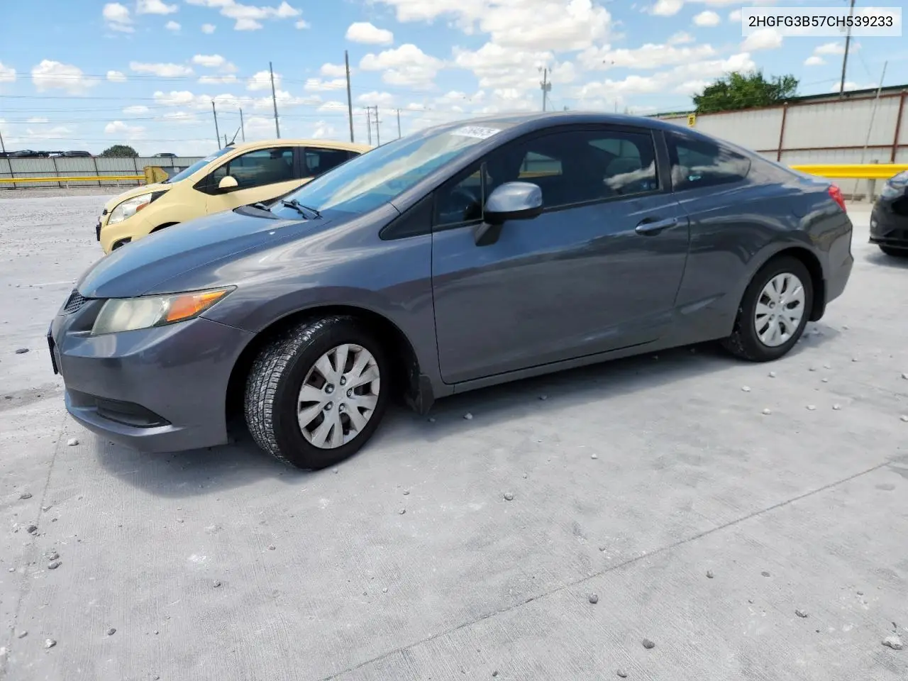 2012 Honda Civic Lx VIN: 2HGFG3B57CH539233 Lot: 62684575