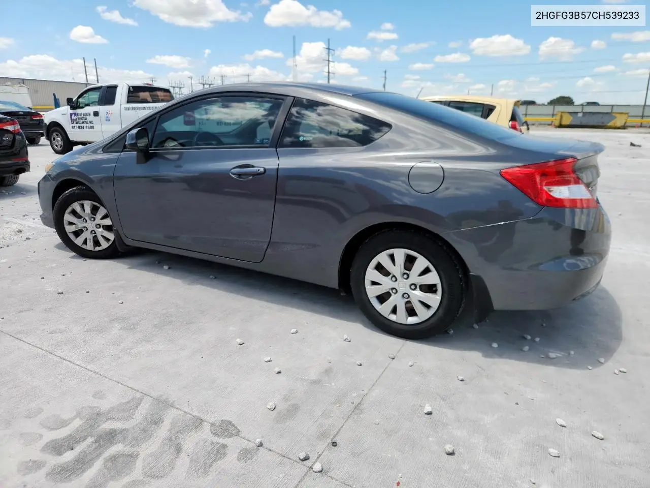 2012 Honda Civic Lx VIN: 2HGFG3B57CH539233 Lot: 62684575