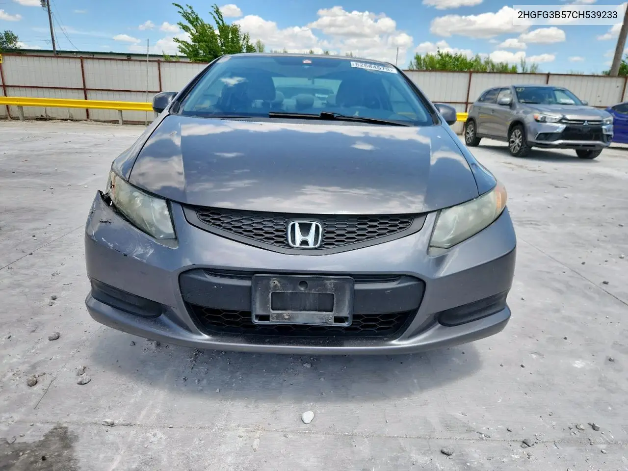 2012 Honda Civic Lx VIN: 2HGFG3B57CH539233 Lot: 62684575