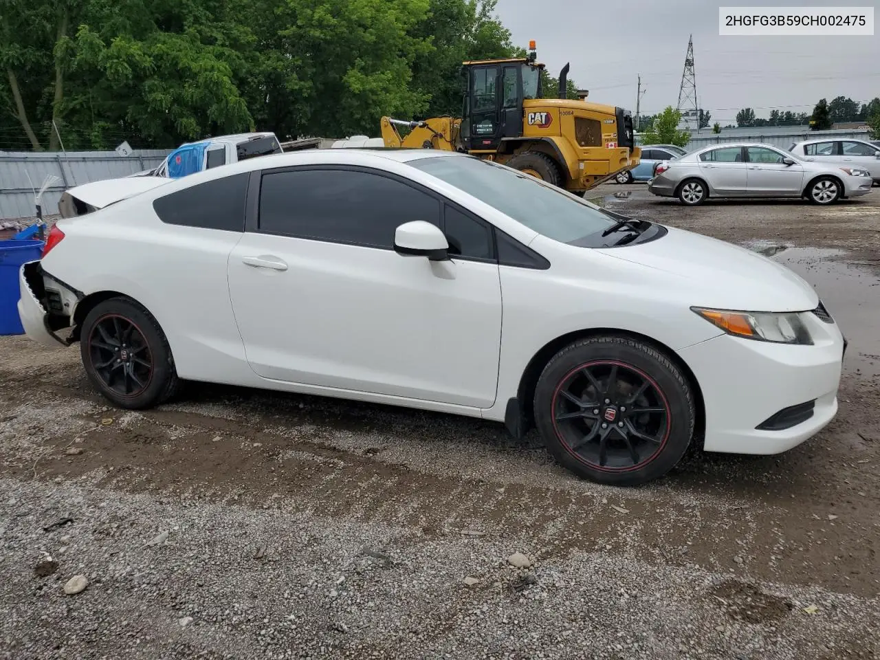 2012 Honda Civic Lx VIN: 2HGFG3B59CH002475 Lot: 62685285