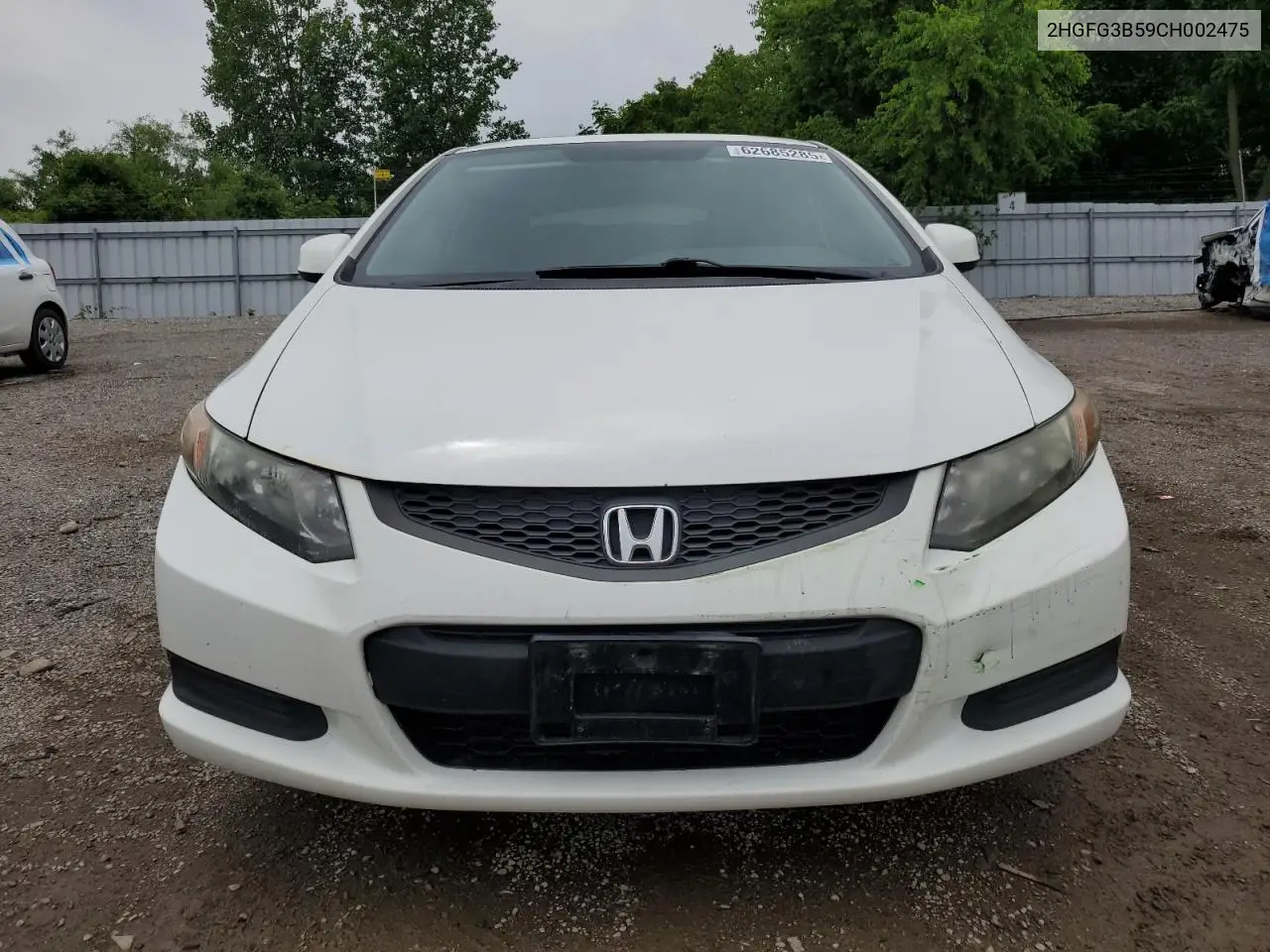 2012 Honda Civic Lx VIN: 2HGFG3B59CH002475 Lot: 62685285