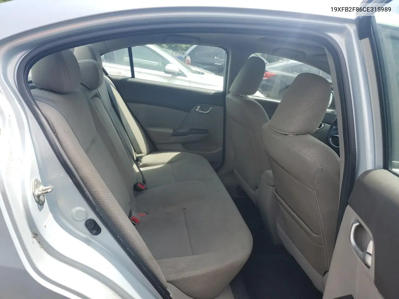 2012 Honda Civic Ex VIN: 19XFB2F86CE315989 Lot: 62688525