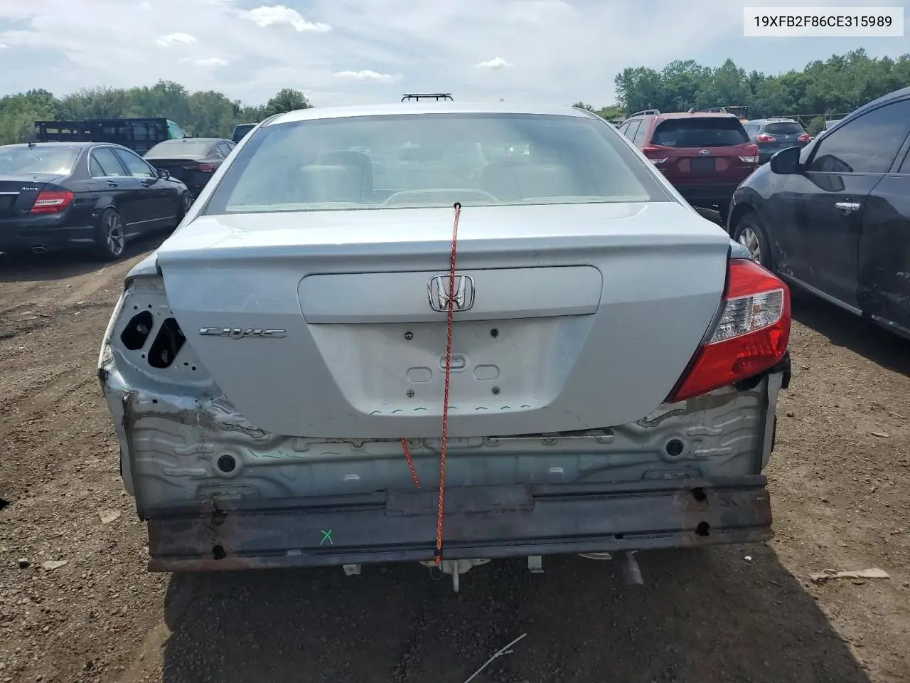 2012 Honda Civic Ex VIN: 19XFB2F86CE315989 Lot: 62688525