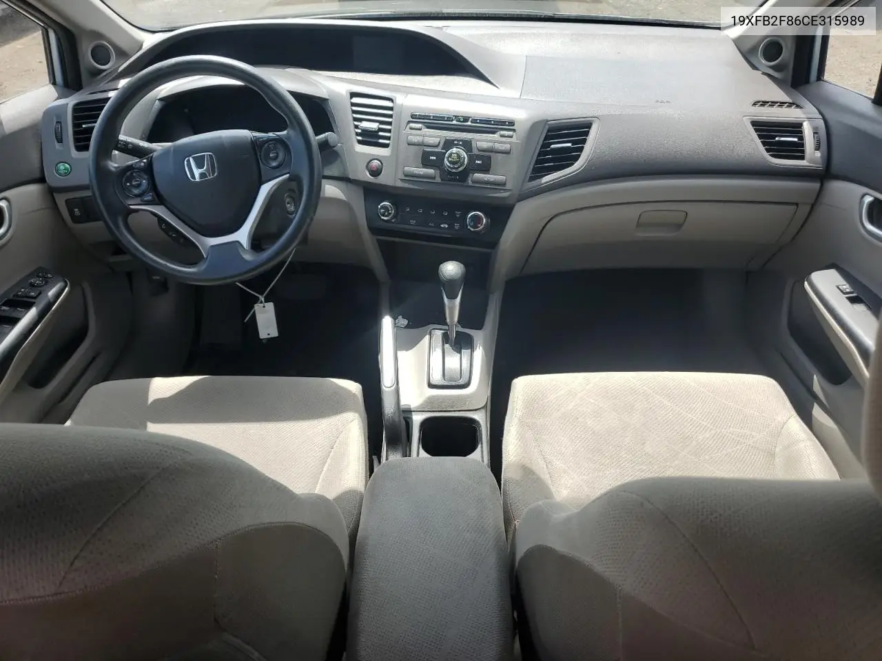2012 Honda Civic Ex VIN: 19XFB2F86CE315989 Lot: 62688525