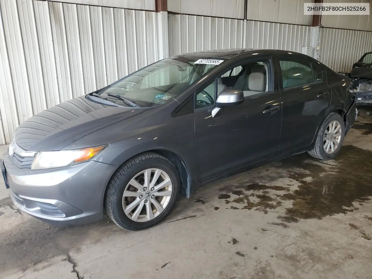 2012 Honda Civic Ex VIN: 2HGFB2F80CH525266 Lot: 62705565