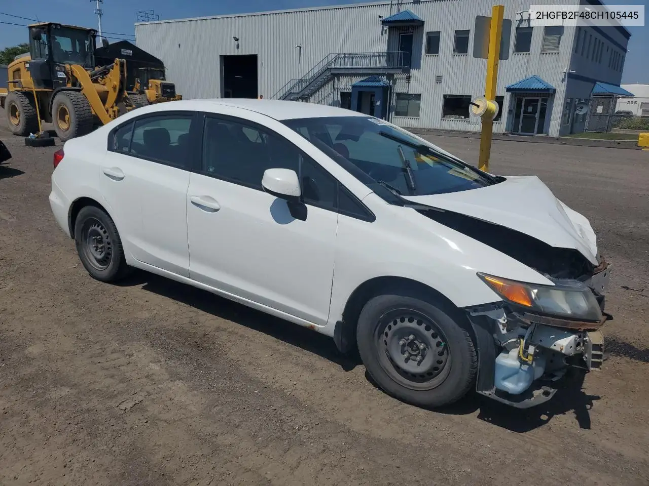 2012 Honda Civic Lx VIN: 2HGFB2F48CH105445 Lot: 62998195