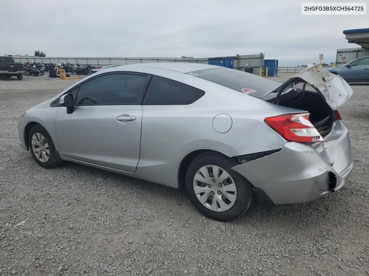 2012 Honda Civic Lx VIN: 2HGFG3B5XCH564725 Lot: 63012225