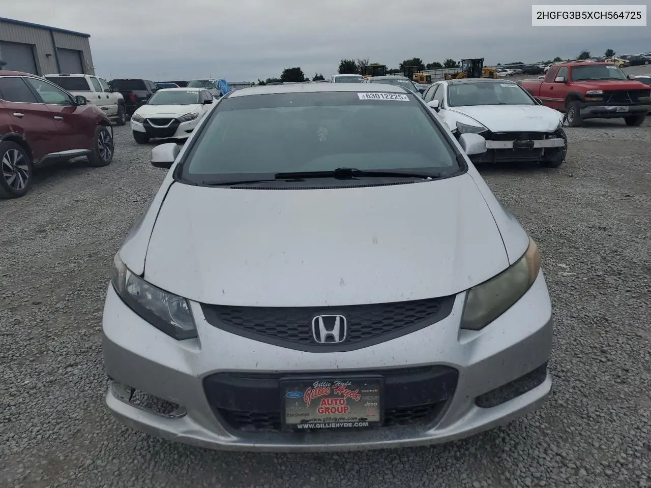 2012 Honda Civic Lx VIN: 2HGFG3B5XCH564725 Lot: 63012225