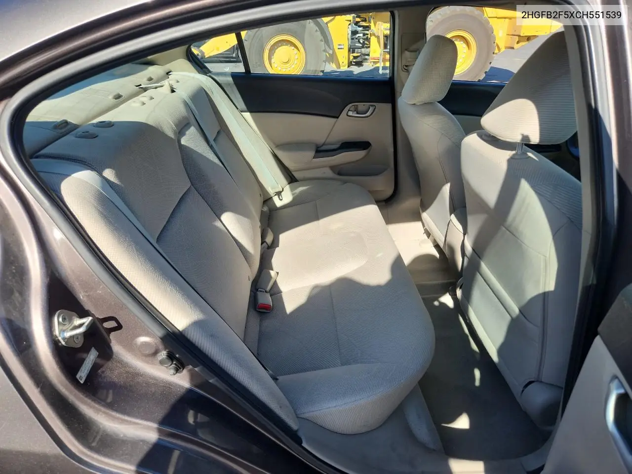 2012 Honda Civic Lx VIN: 2HGFB2F5XCH551539 Lot: 63046525