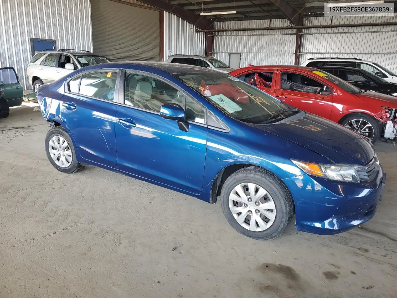 19xfb2f58ce367839 19XFB2F58CE367839 2012 Honda Civic Lx