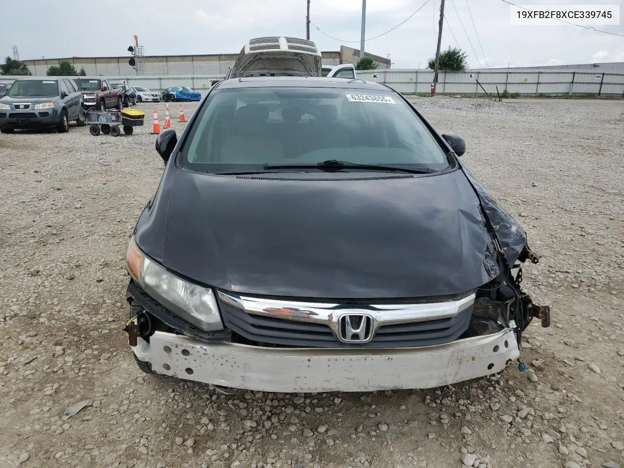2012 Honda Civic Ex VIN: 19XFB2F8XCE339745 Lot: 63243855