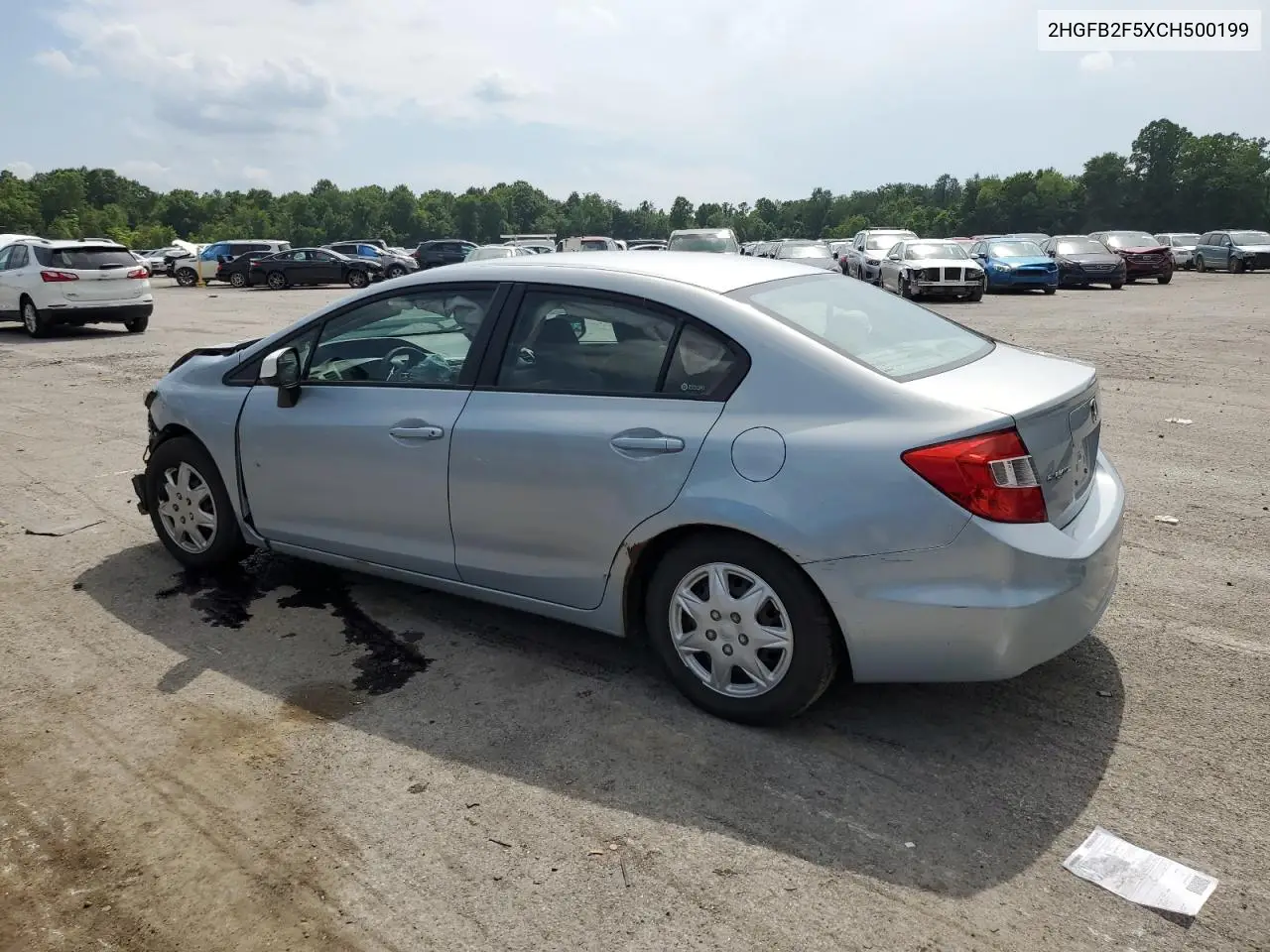 2012 Honda Civic Lx VIN: 2HGFB2F5XCH500199 Lot: 63438335
