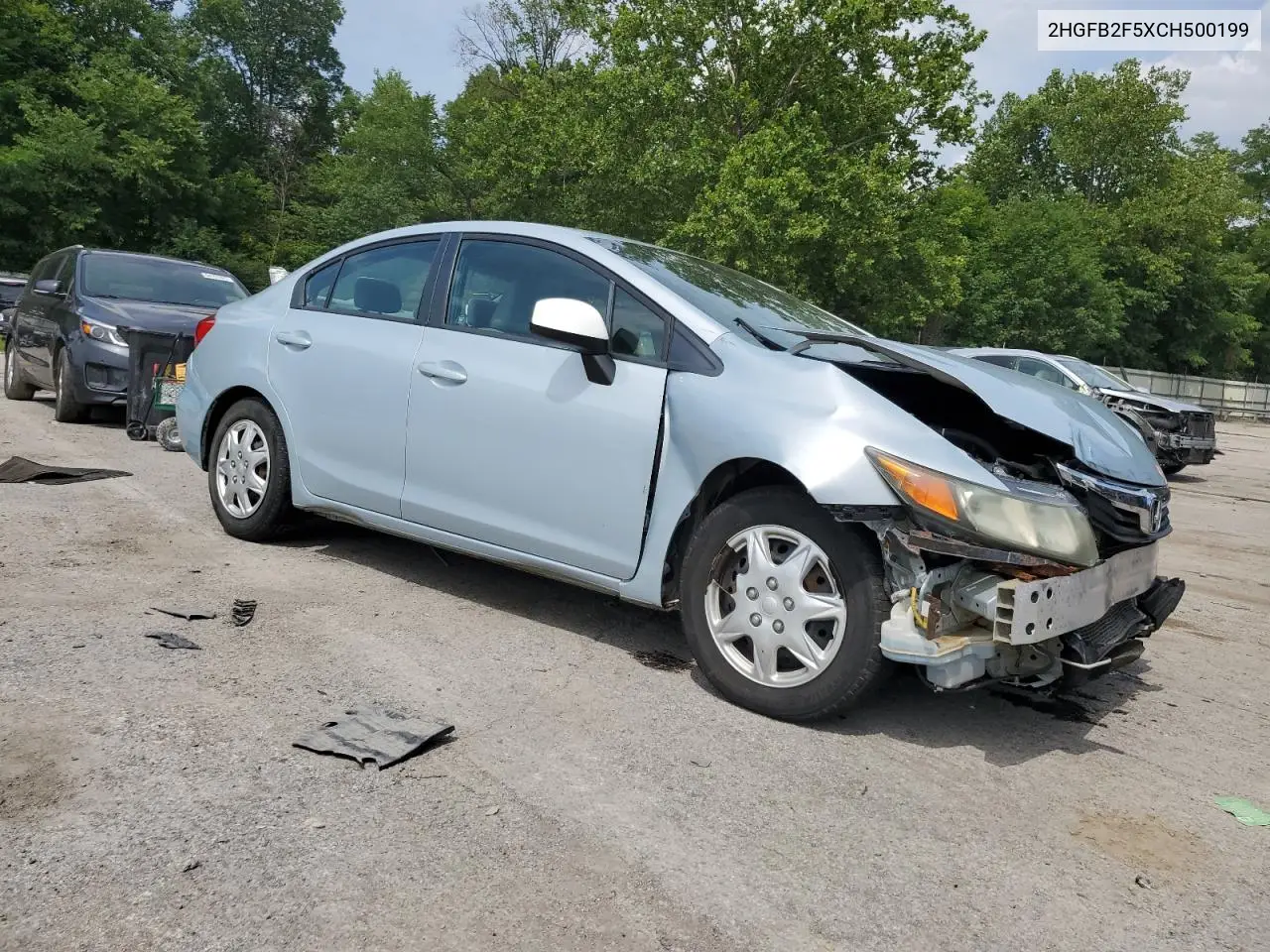 2012 Honda Civic Lx VIN: 2HGFB2F5XCH500199 Lot: 63438335