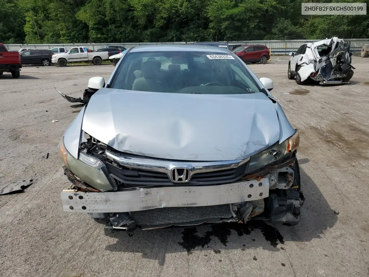 2012 Honda Civic Lx VIN: 2HGFB2F5XCH500199 Lot: 63438335