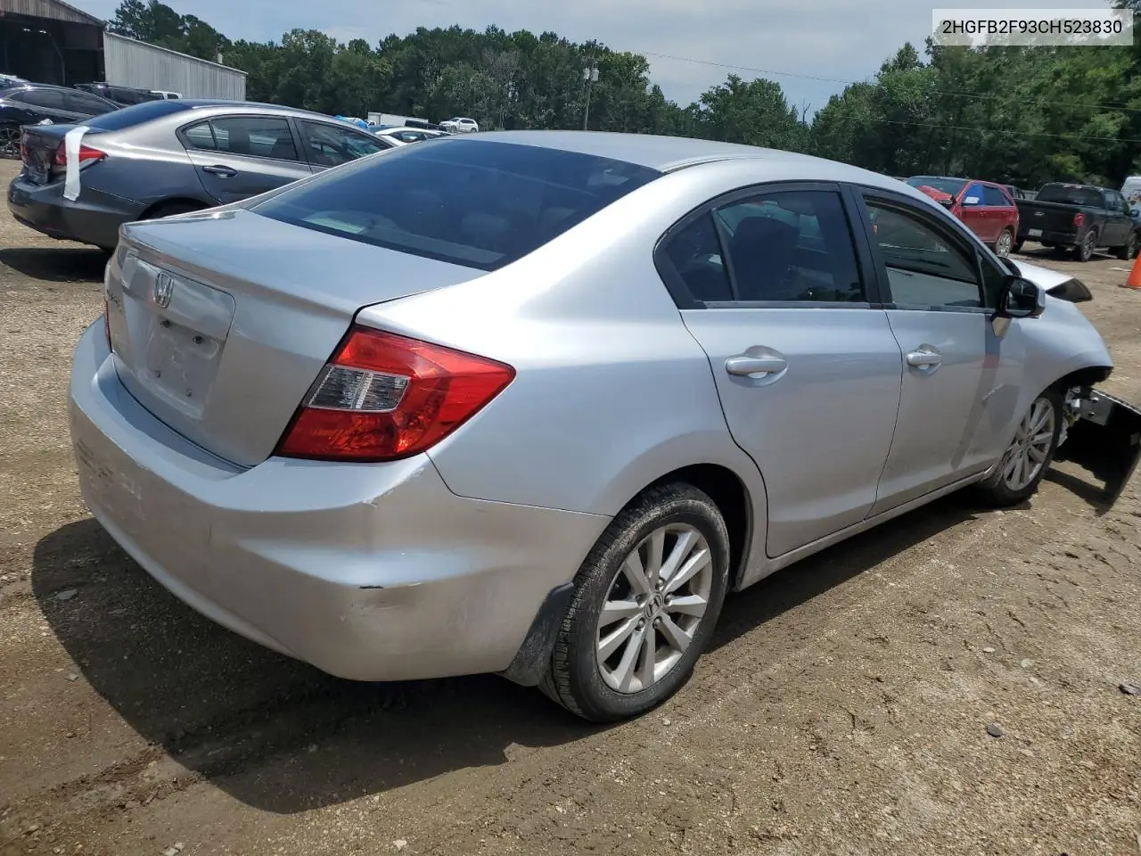 2hgfb2f93ch523830 2HGFB2F93CH523830 2012 Honda Civic Exl