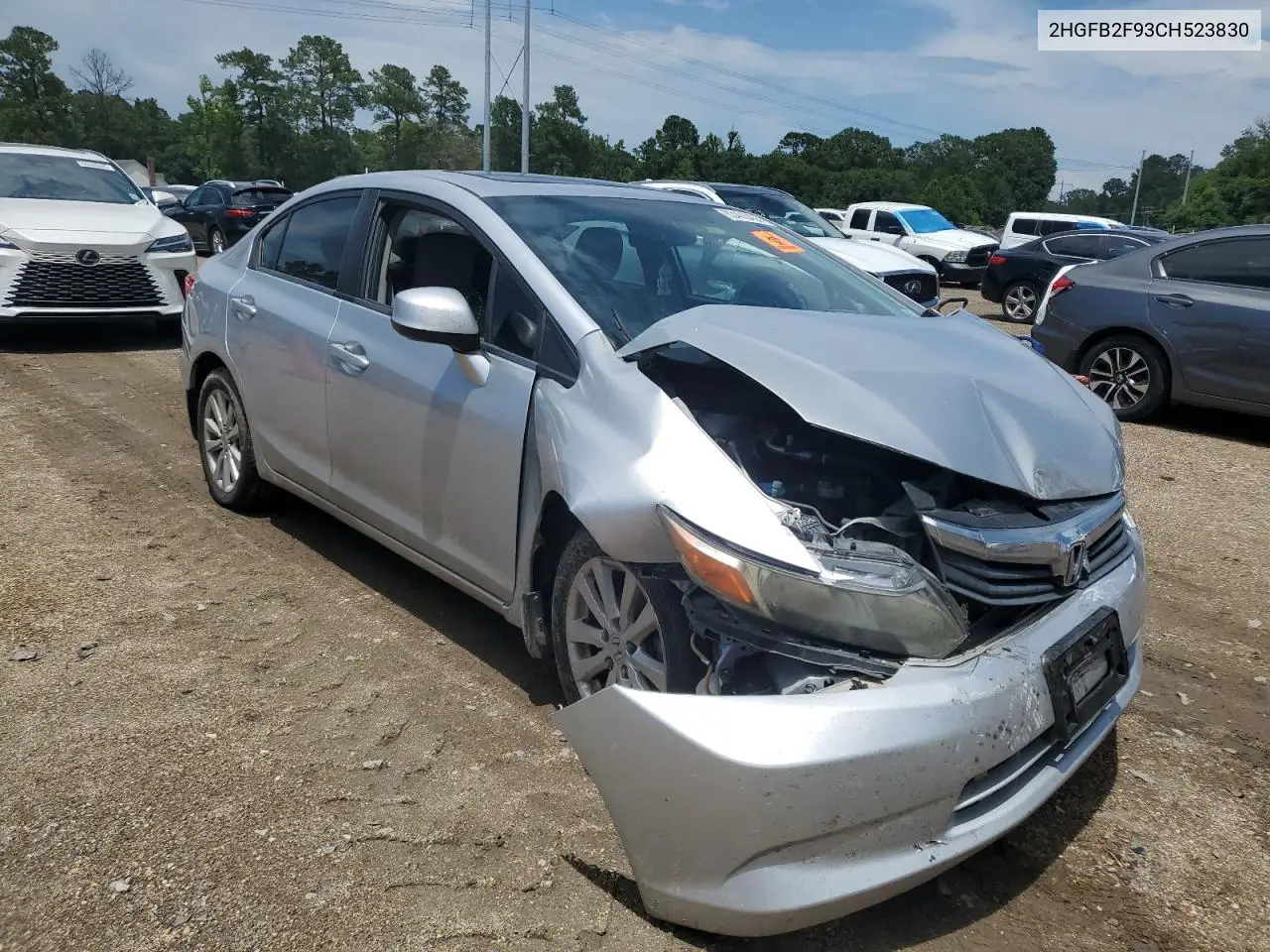 2hgfb2f93ch523830 2HGFB2F93CH523830 2012 Honda Civic Exl