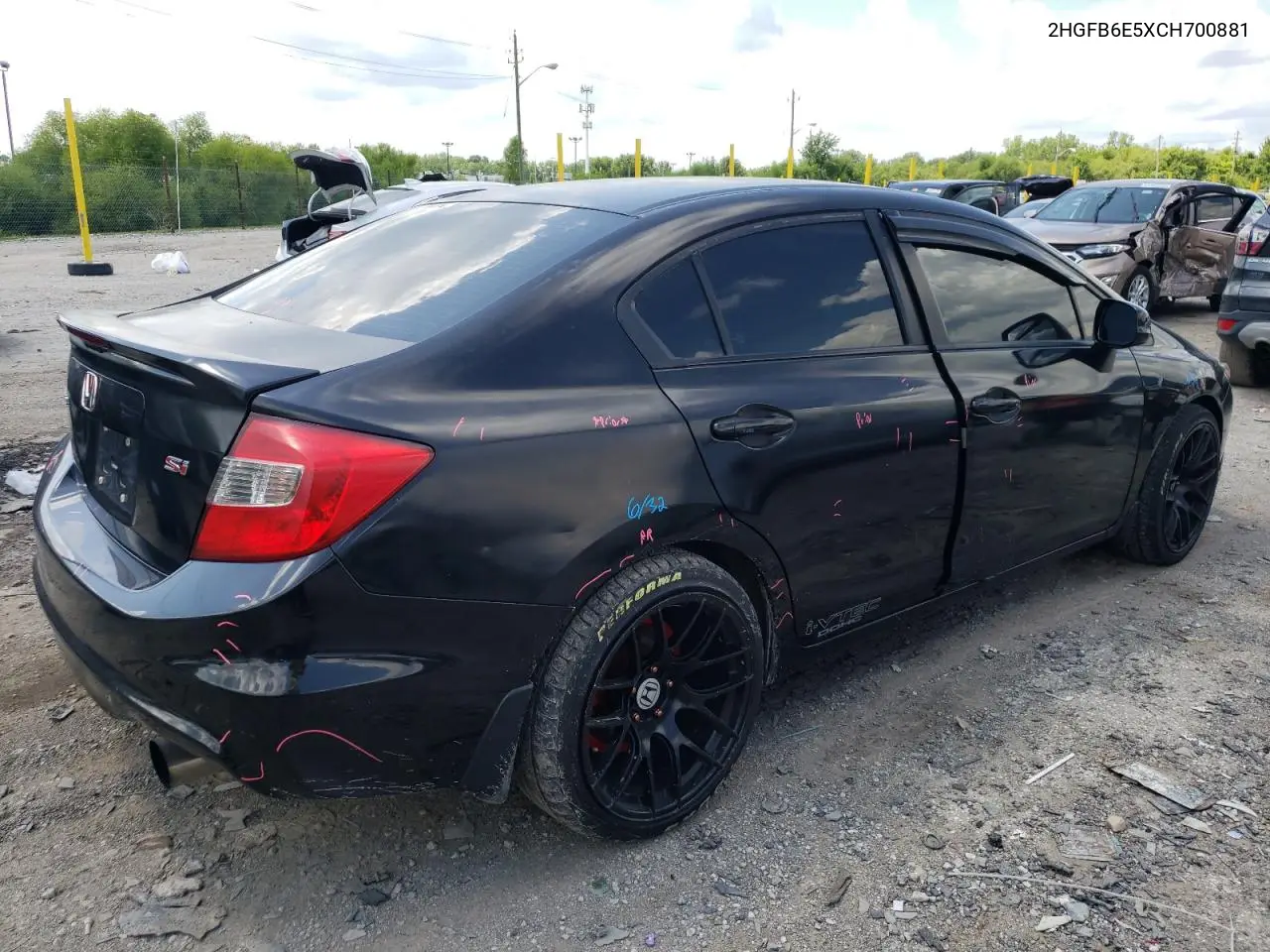 2012 Honda Civic Si VIN: 2HGFB6E5XCH700881 Lot: 63967845