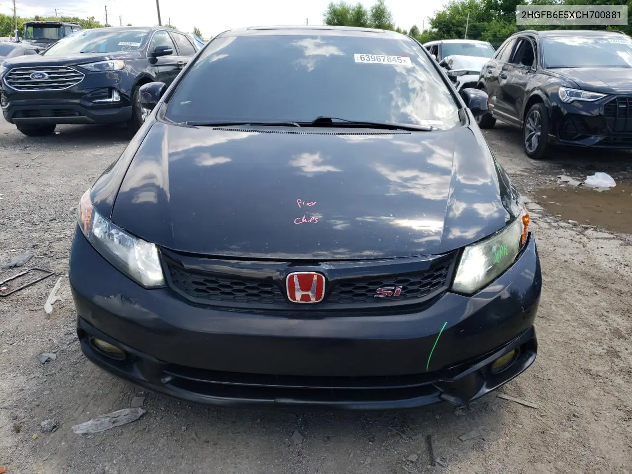 2012 Honda Civic Si VIN: 2HGFB6E5XCH700881 Lot: 63967845