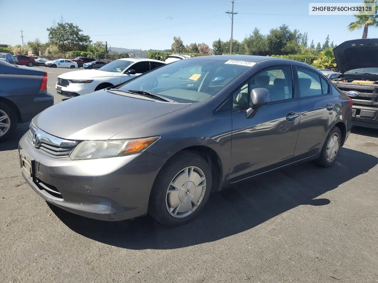 2012 Honda Civic Hf VIN: 2HGFB2F60CH332128 Lot: 64061255