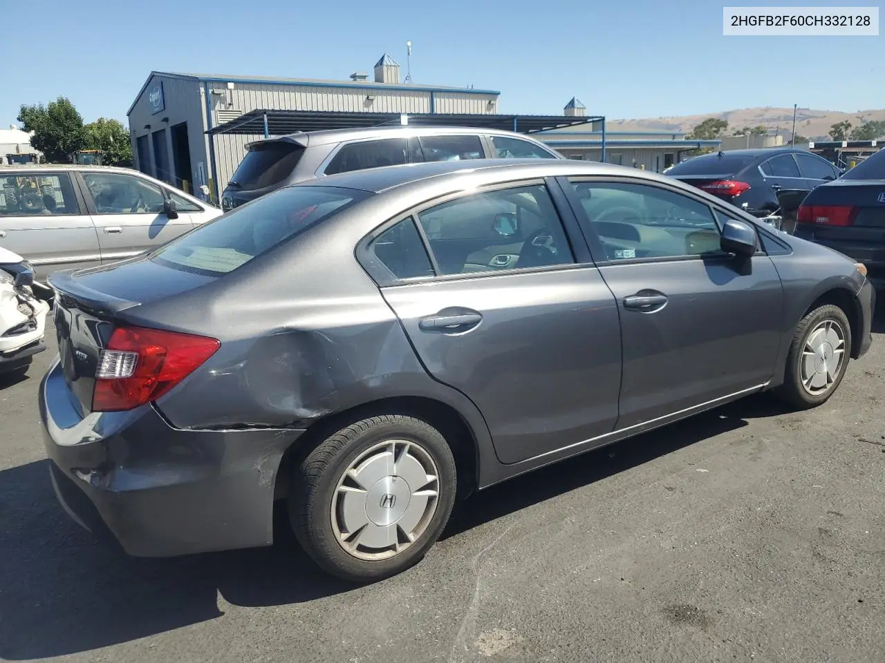 2012 Honda Civic Hf VIN: 2HGFB2F60CH332128 Lot: 64061255