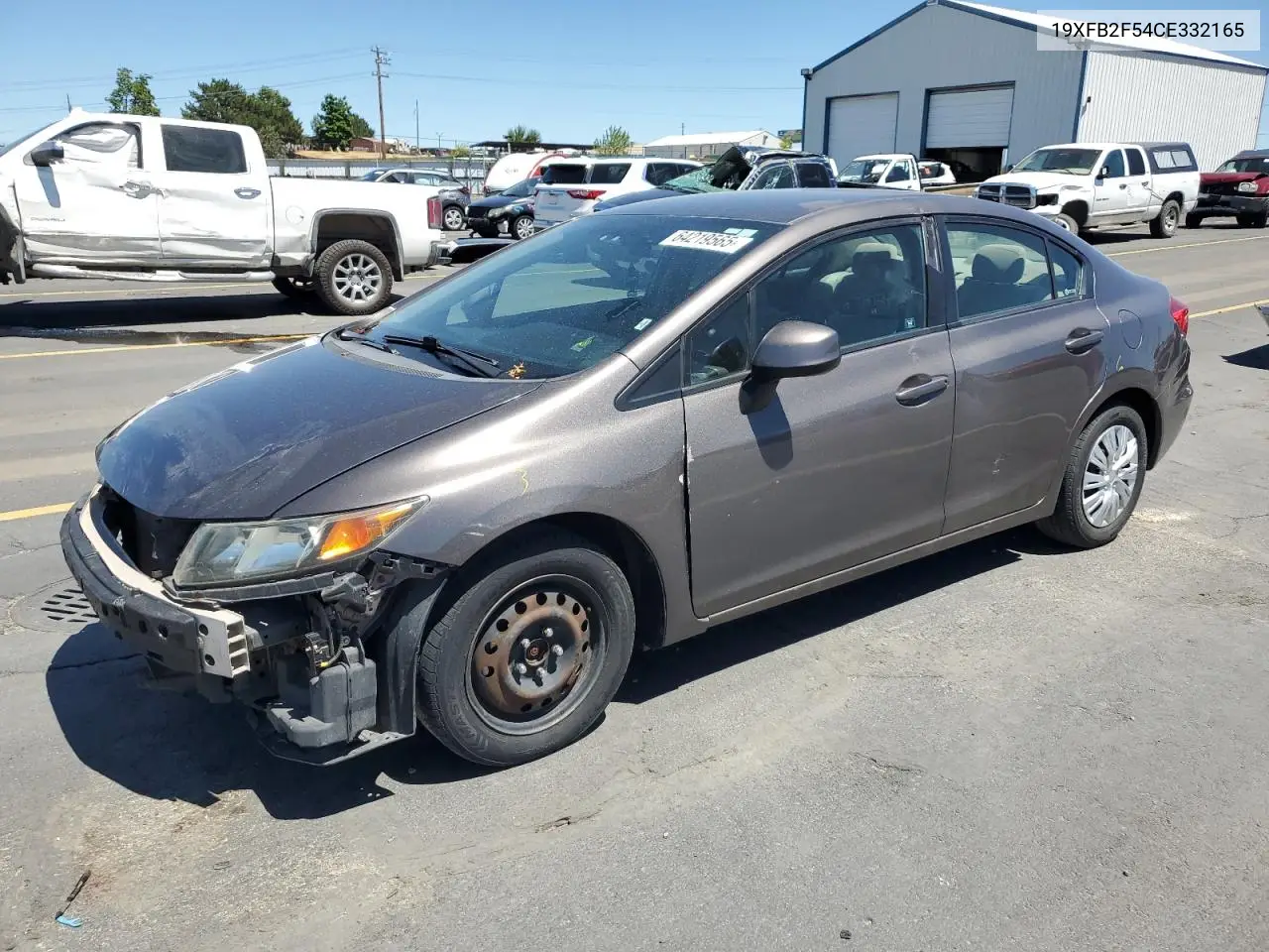 2012 Honda Civic Lx VIN: 19XFB2F54CE332165 Lot: 64219565