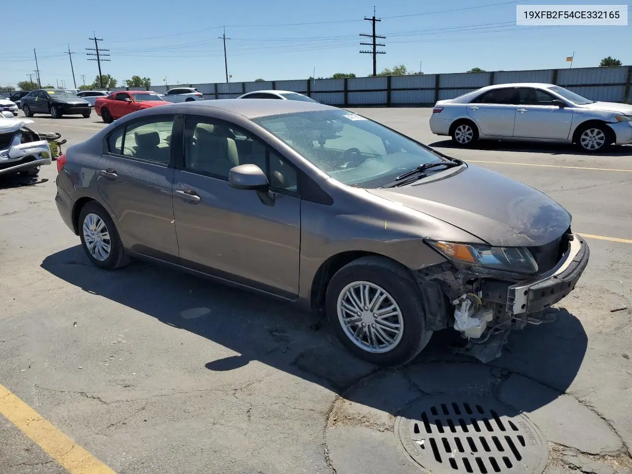 2012 Honda Civic Lx VIN: 19XFB2F54CE332165 Lot: 64219565