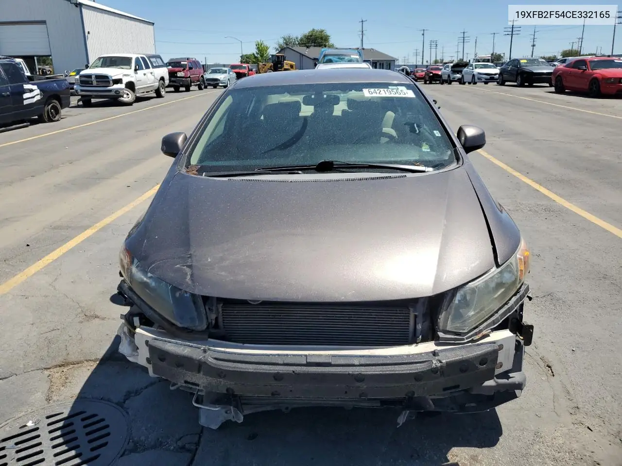2012 Honda Civic Lx VIN: 19XFB2F54CE332165 Lot: 64219565