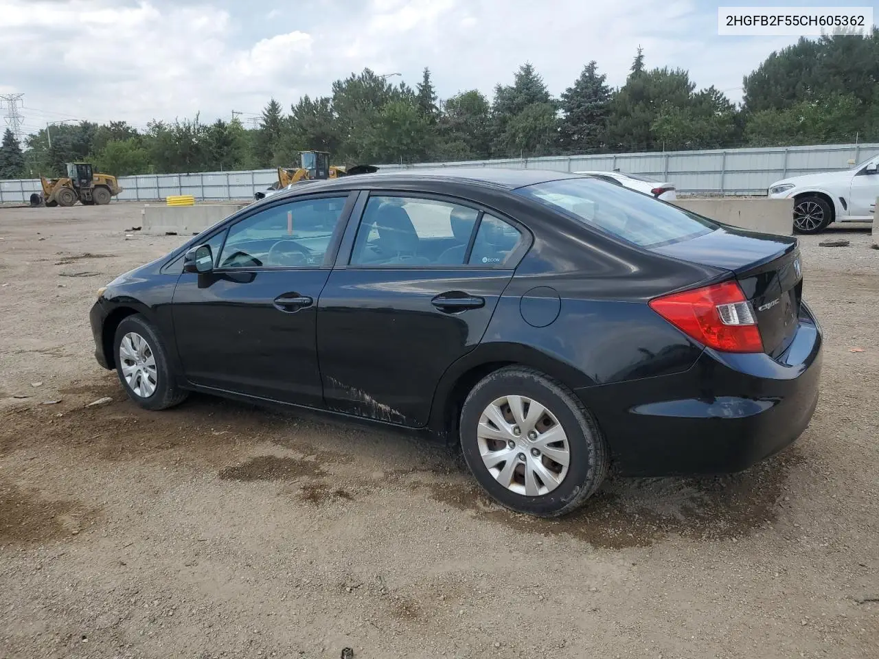 2012 Honda Civic Lx VIN: 2HGFB2F55CH605362 Lot: 64241305