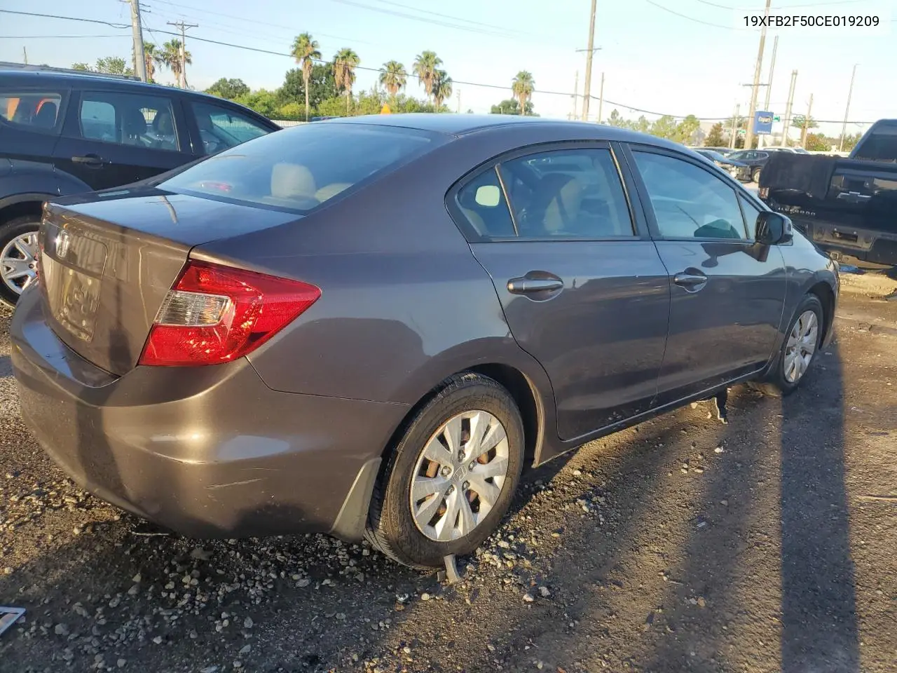 2012 Honda Civic Lx VIN: 19XFB2F50CE019209 Lot: 64276685