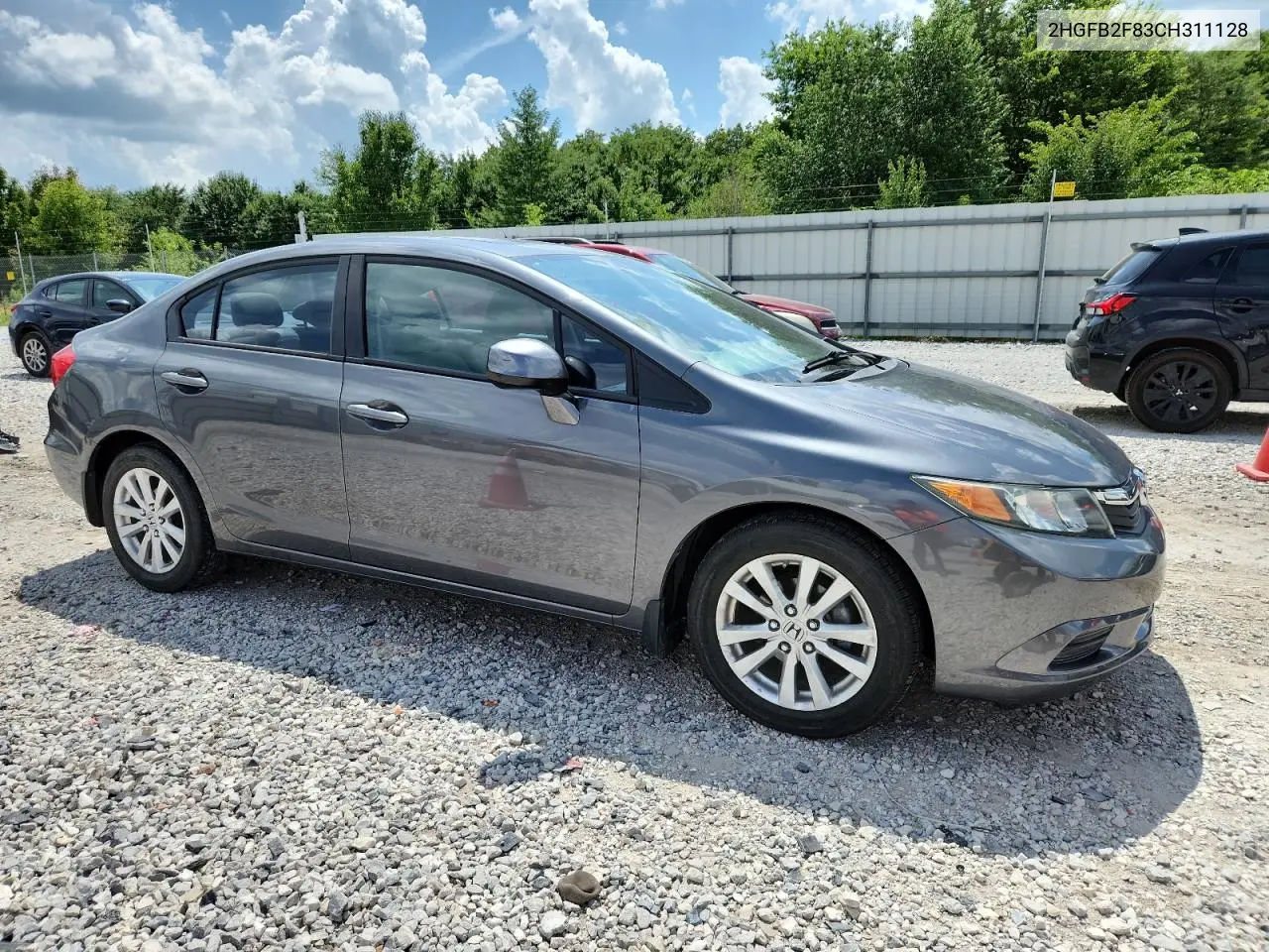 2012 Honda Civic Ex VIN: 2HGFB2F83CH311128 Lot: 64328555