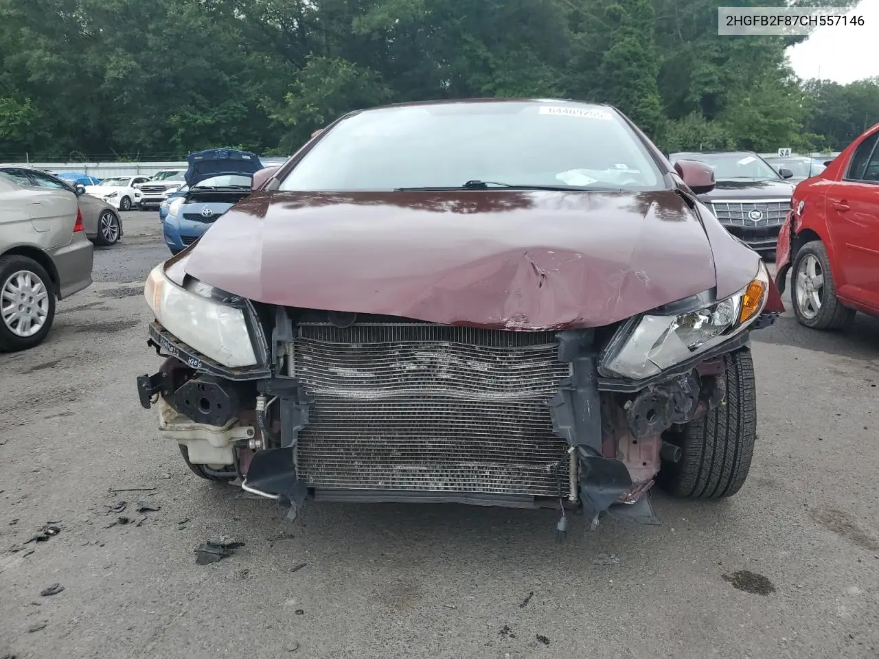 2012 Honda Civic Ex VIN: 2HGFB2F87CH557146 Lot: 64409255