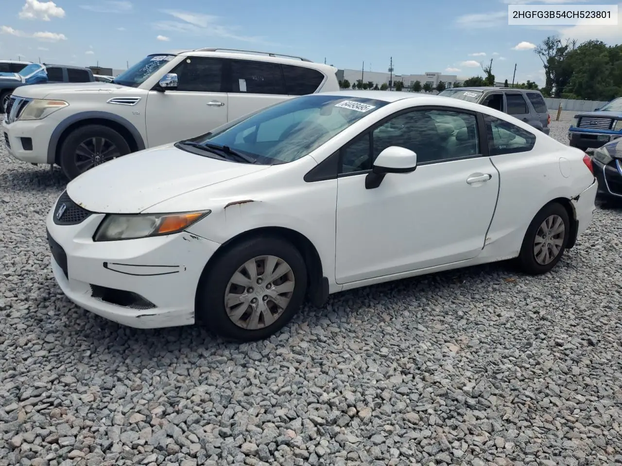 2012 Honda Civic Lx VIN: 2HGFG3B54CH523801 Lot: 64493495