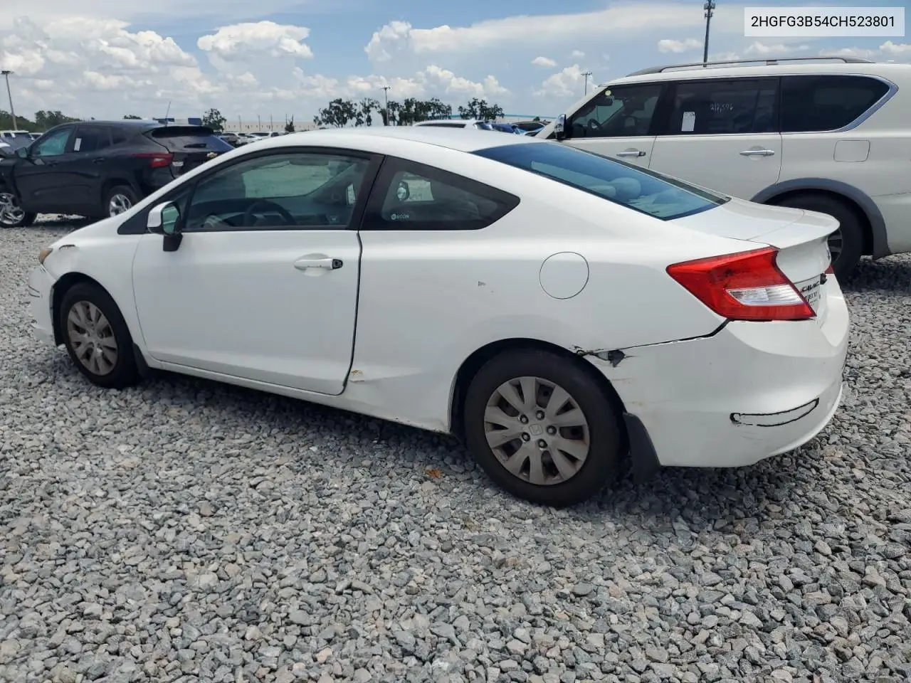2012 Honda Civic Lx VIN: 2HGFG3B54CH523801 Lot: 64493495