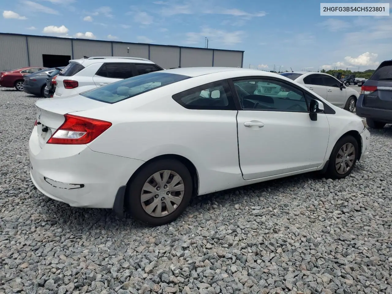 2012 Honda Civic Lx VIN: 2HGFG3B54CH523801 Lot: 64493495