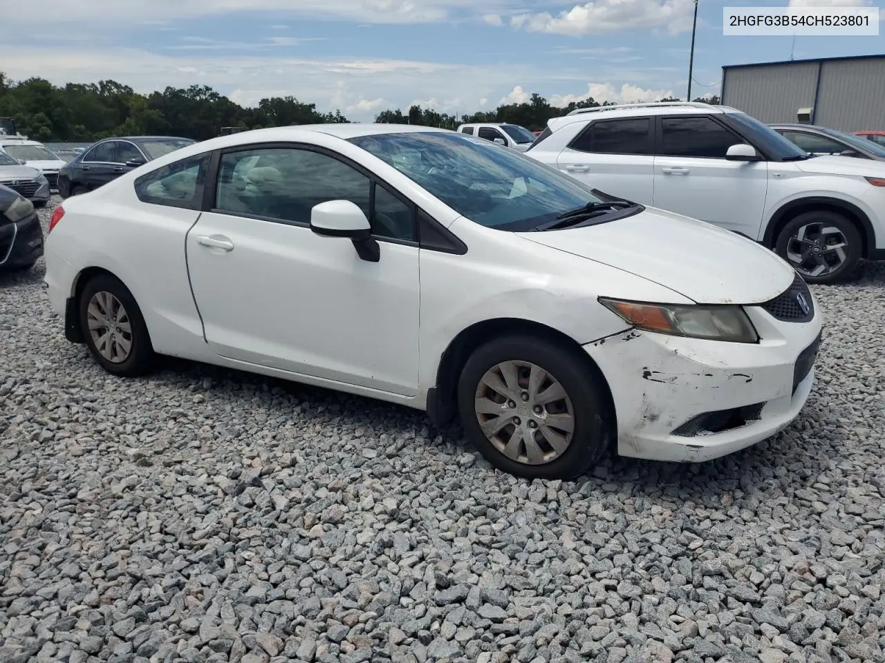 2012 Honda Civic Lx VIN: 2HGFG3B54CH523801 Lot: 64493495