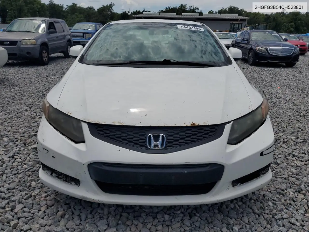 2012 Honda Civic Lx VIN: 2HGFG3B54CH523801 Lot: 64493495