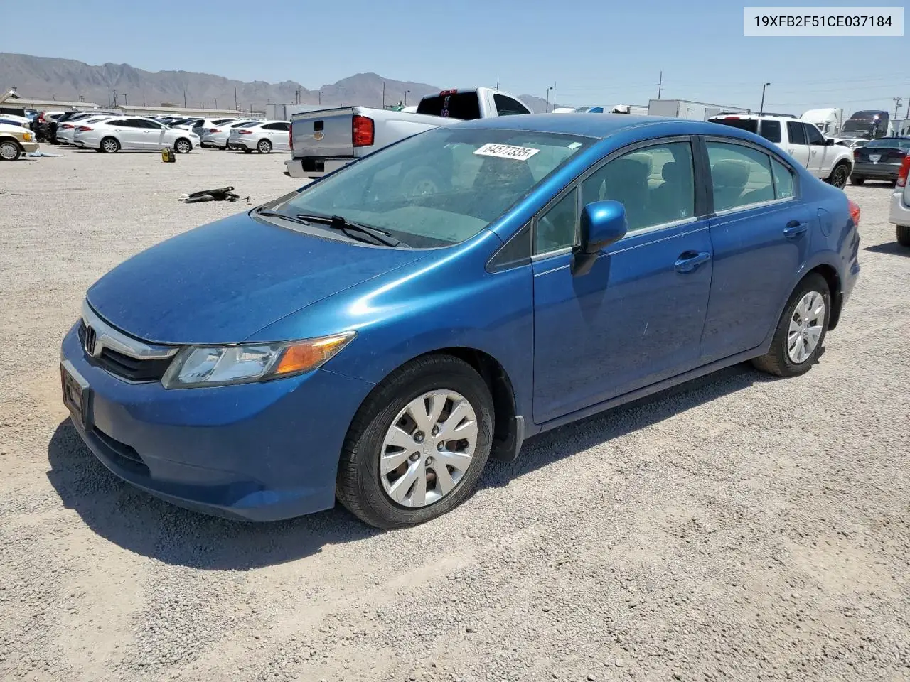 2012 Honda Civic Lx VIN: 19XFB2F51CE037184 Lot: 64577335