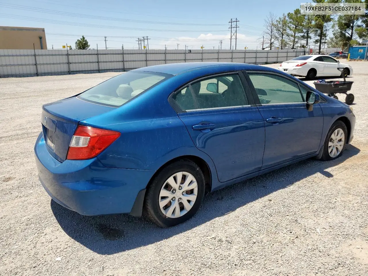2012 Honda Civic Lx VIN: 19XFB2F51CE037184 Lot: 64577335