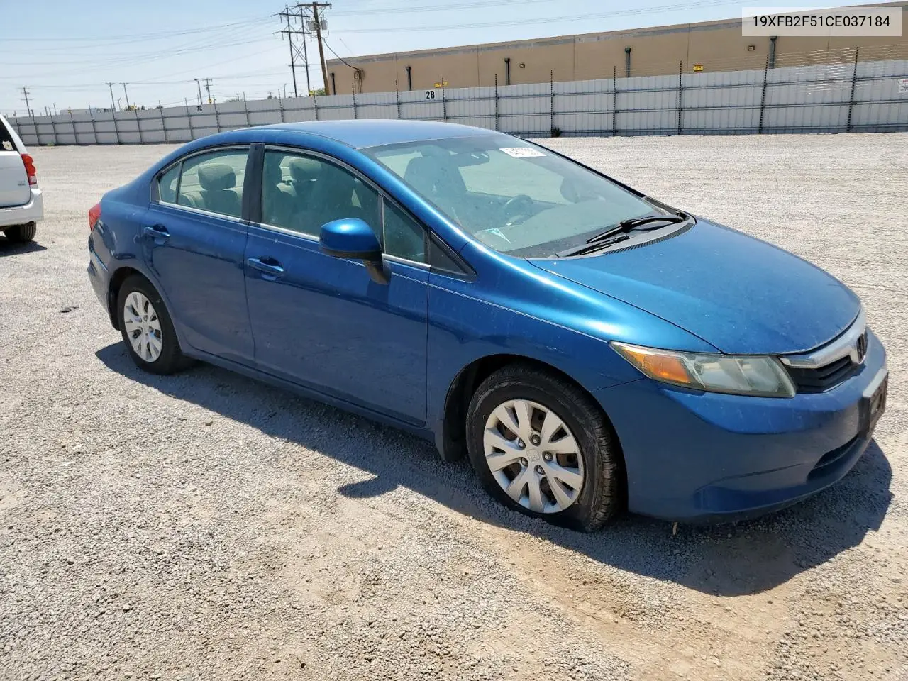 2012 Honda Civic Lx VIN: 19XFB2F51CE037184 Lot: 64577335