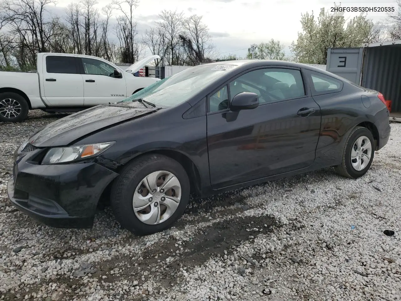 2013 Honda Civic Lx VIN: 2HGFG3B53DH520535 Lot: 51563625