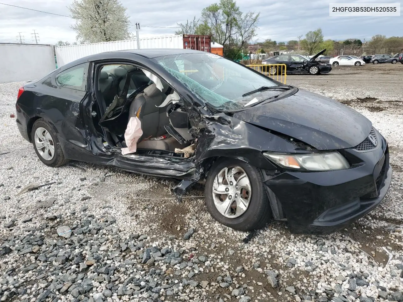 2013 Honda Civic Lx VIN: 2HGFG3B53DH520535 Lot: 51563625